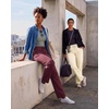 image:image3 Pack Womens Fleece Sweatpants Open Bottom Lounge Sweats Workout PocketsSet 1