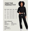 image:image3 Pack Womens Fleece Sweatpants Open Bottom Lounge Sweats Workout PocketsSet 2