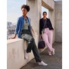 image:image3 Pack Womens Fleece Sweatpants Open Bottom Lounge Sweats Workout PocketsSet 3