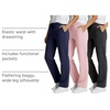image:image3 Pack Womens Fleece Sweatpants Open Bottom Lounge Sweats Workout PocketsSet 3