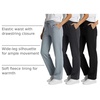 image:image3 Pack Womens Fleece Sweatpants Open Bottom Lounge Sweats Workout PocketsSet 6