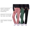 image:image3 Pack Womens Fleece Sweatpants Open Bottom Lounge Sweats Workout PocketsSet 7