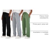 image:image3 Pack Womens Fleece Sweatpants Open Bottom Lounge Sweats Workout PocketsSet 8