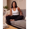image:image3 Pack Womens Fleece Sweatpants Open Bottom Lounge Sweats Workout PocketsSet 8