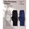 image:image3 Pack Womens Pajama Pants Soft Lounge PJ Bottoms Comfy Sleepwear PijamasSoft Knit Set a