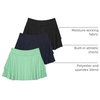 image:image3 Pack Womens Skorts Athletic Tennis Golf Flowy Skirt Mini Shorts PocketsSet 7
