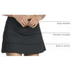 image:image3 Pack Womens Tiered Skorts Skirts Built in Shorts Pockets Tennis GolfSet 8