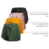 image:image4 Pack Girls Dry Fit Flowy Butterfly Shorts Skorts Skirt Athletic TeensSet 3