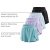image:image4 Pack Girls Dry Fit Flowy Butterfly Shorts Skorts Skirt Athletic TeensSet 4