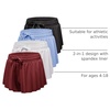 image:image4 Pack Girls Dry Fit Flowy Butterfly Shorts Skorts Skirt Athletic TeensSet 8
