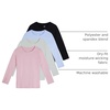 image:image4 Pack Girls Dry Fit Long Sleeve Shirts Athletic Activewear Teens Tops TeeSet 1