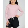 image:image4 Pack Girls Dry Fit Long Sleeve Shirts Athletic Activewear Teens Tops TeeSet 1