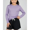 image:image4 Pack Girls Dry Fit Long Sleeve Shirts Athletic Activewear Teens Tops TeeSet 10