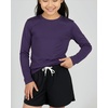 image:image4 Pack Girls Dry Fit Long Sleeve Shirts Athletic Activewear Teens Tops TeeSet 4