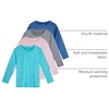 image:image4 Pack Girls Dry Fit Long Sleeve Shirts Athletic Activewear Teens Tops TeeSet 6