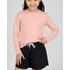 image:image4 Pack Girls Dry Fit Long Sleeve Shirts Athletic Activewear Teens Tops TeeSet 7