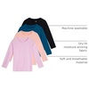 image:image4 Pack Girls Dry Fit Long Sleeve Shirts Athletic Activewear Teens Tops TeeSet 7