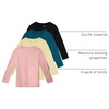 image:image4 Pack Girls Dry Fit Long Sleeve Shirts Athletic Activewear Teens Tops TeeSet 9