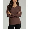 image:image4 Pack Womens Dry Fit Long Sleeve V Neck Tops Workout Athletic Tees ShirtsSet 10