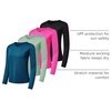image:image4 Pack Womens Dry Fit Long Sleeve V Neck Tops Workout Athletic Tees ShirtsSet 2