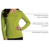 image:image4 Pack Womens Dry Fit Long Sleeve V Neck Tops Workout Athletic Tees ShirtsSet 3