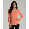 image:image4 Pack Womens Dry Fit Long Sleeve V Neck Tops Workout Athletic Tees ShirtsSet 5