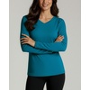image:image4 Pack Womens Dry Fit Long Sleeve V Neck Tops Workout Athletic Tees ShirtsSet 6