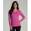 image:image4 Pack Womens Dry Fit Long Sleeve V Neck Tops Workout Athletic Tees ShirtsSet 9