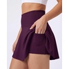 image:image4 Pack Womens Skater Skort Pleated Cute Tennis Golf Athletic Skirt PocketsSet 2