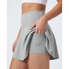 image:image4 Pack Womens Skater Skort Pleated Cute Tennis Golf Athletic Skirt PocketsSet 3