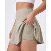 image:image4 Pack Womens Skater Skort Pleated Cute Tennis Golf Athletic Skirt PocketsSet 4