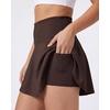 image:image4 Pack Womens Skater Skort Pleated Cute Tennis Golf Athletic Skirt PocketsSet 5