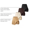 image:image4 Pack Womens Skater Skort Pleated Cute Tennis Golf Athletic Skirt PocketsSet 5