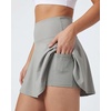 image:image4 Pack Womens Skater Skort Pleated Cute Tennis Golf Athletic Skirt PocketsSet 8