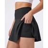 image:image4 Pack Womens Skater Skort Pleated Cute Tennis Golf Athletic Skirt PocketsSet 9