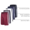 image:image5 Pack Boys Athletic Shorts Basketball Soccer Quick Dry Pockets Kids TeensSet 1