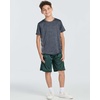 image:image5 Pack Boys Athletic Shorts Basketball Soccer Quick Dry Pockets Kids TeensSet 4