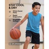 image:image5 Pack Boys Dry Fit Tank Tops Muscle Athletic Sleeveless Running SportsSet 10
