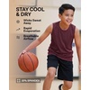 image:image5 Pack Boys Dry Fit Tank Tops Muscle Athletic Sleeveless Running SportsSet 13