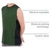image:image5 Pack Boys Dry Fit Tank Tops Muscle Athletic Sleeveless Running SportsSet 4