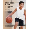 image:image5 Pack Boys Dry Fit Tank Tops Muscle Athletic Sleeveless Running SportsSet 6