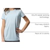 image:image5 Pack Girls Dry Fit Short Sleeve T Shirts Athletic Crew Neck Tween TeensSet 8