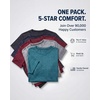 image:image5 Pack Mens Dry Fit Workout T Shirts Crew Neck Athletic Gym Running TeesSet 18
