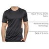 image:image5 Pack Mens Dry Fit Workout T Shirts Crew Neck Athletic Gym Running TeesSet 7