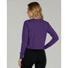 image:image5 Pack Womens Dry Fit Long Sleeve Crop Tops Workout Athletic Crew Neck TeeSet 1