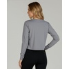 image:image5 Pack Womens Dry Fit Long Sleeve Crop Tops Workout Athletic Crew Neck TeeSet 13