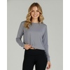 image:image5 Pack Womens Dry Fit Long Sleeve Crop Tops Workout Athletic Crew Neck TeeSet 13