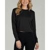 image:image5 Pack Womens Dry Fit Long Sleeve Crop Tops Workout Athletic Crew Neck TeeSet 14