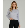 image:image5 Pack Womens Dry Fit Long Sleeve Crop Tops Workout Athletic Crew Neck TeeSet 2