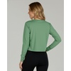 image:image5 Pack Womens Dry Fit Long Sleeve Crop Tops Workout Athletic Crew Neck TeeSet 4